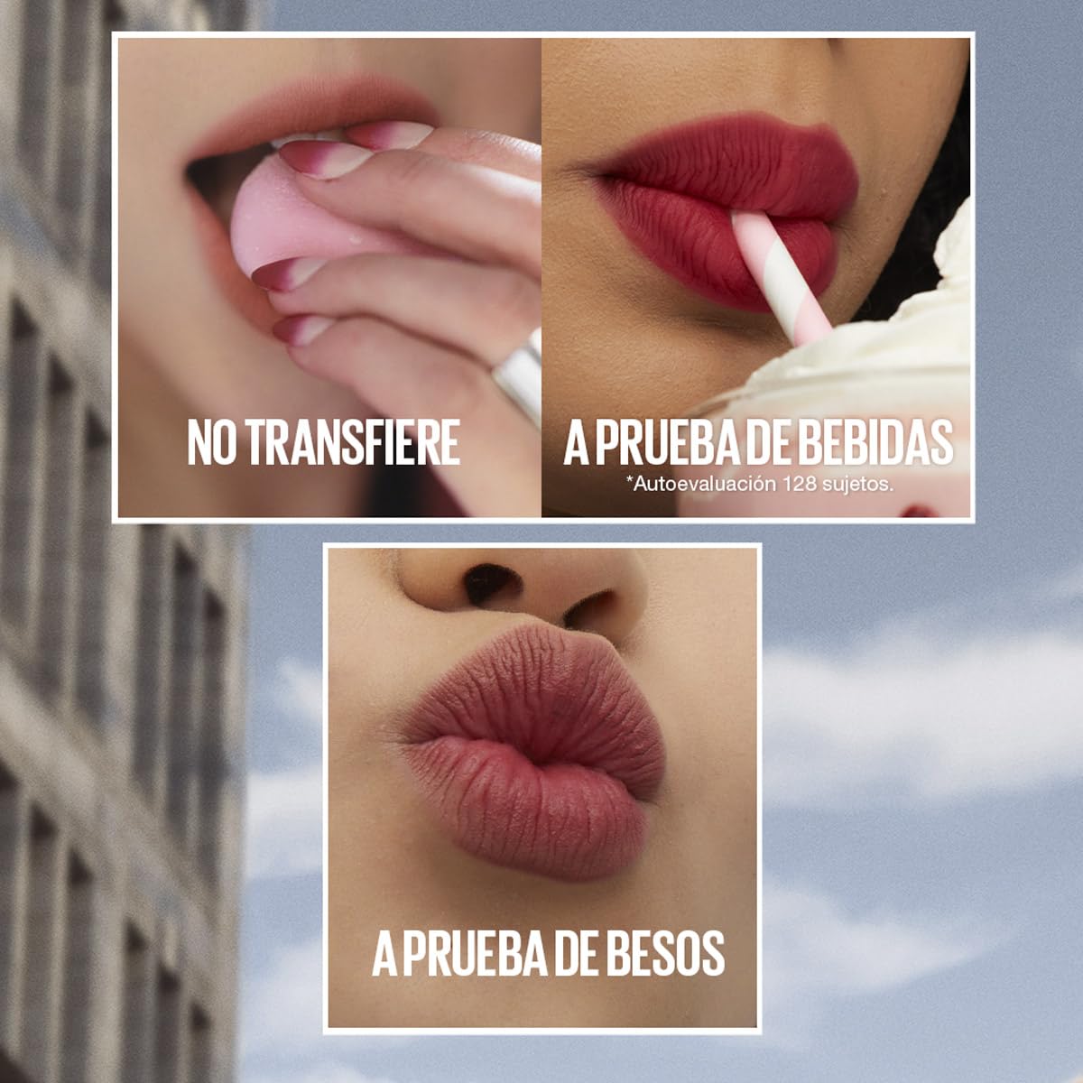 Maybelline Super Stay Teddy Tint, Tinta para Labios Mate Difuminado, Larga Duración 12 Horas, Textura Suave, No Transfiere, A Prueba de Bebidas y Besos, Tono Coquettish, 5 ml