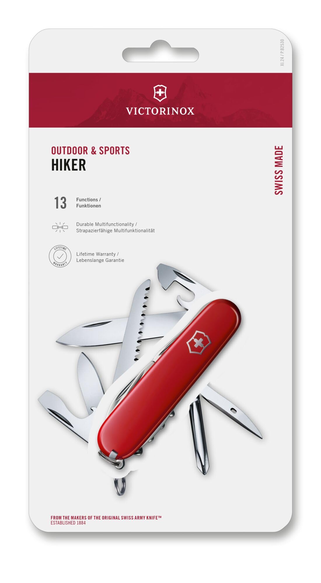 Victorinox Navaja Hiker, Roja, 13 Usos