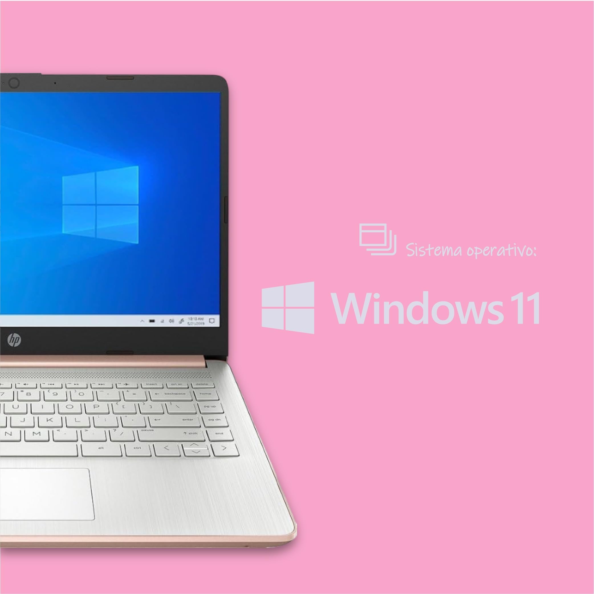 HP Laptop 14" Celeron 4GB 128GB 14" Dorado 14-dq6015dx