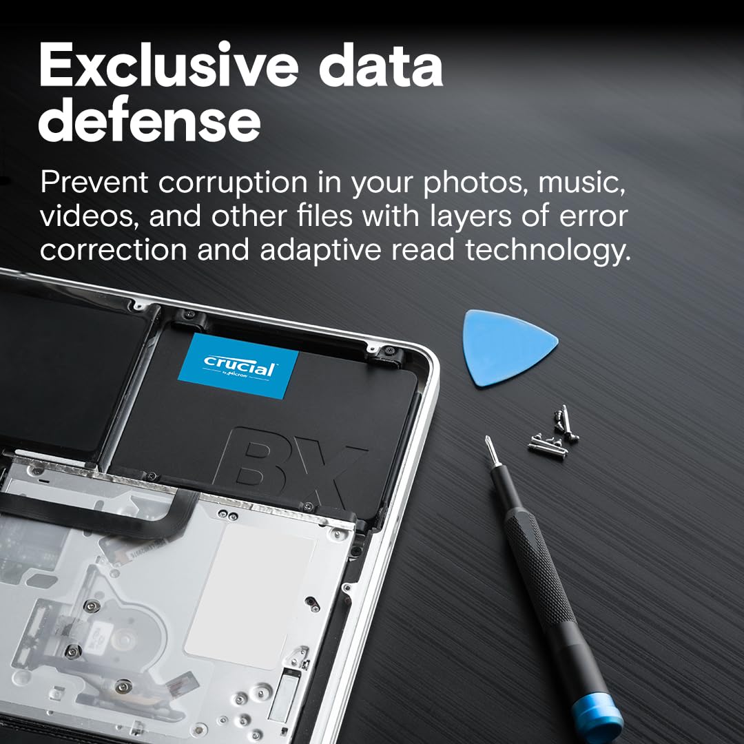 Crucial DDUCRC160 Ssd Bx500-1 TB, Sata, 540 MB/S, 500 MB/S, 6 Gbit/S, 1 TB