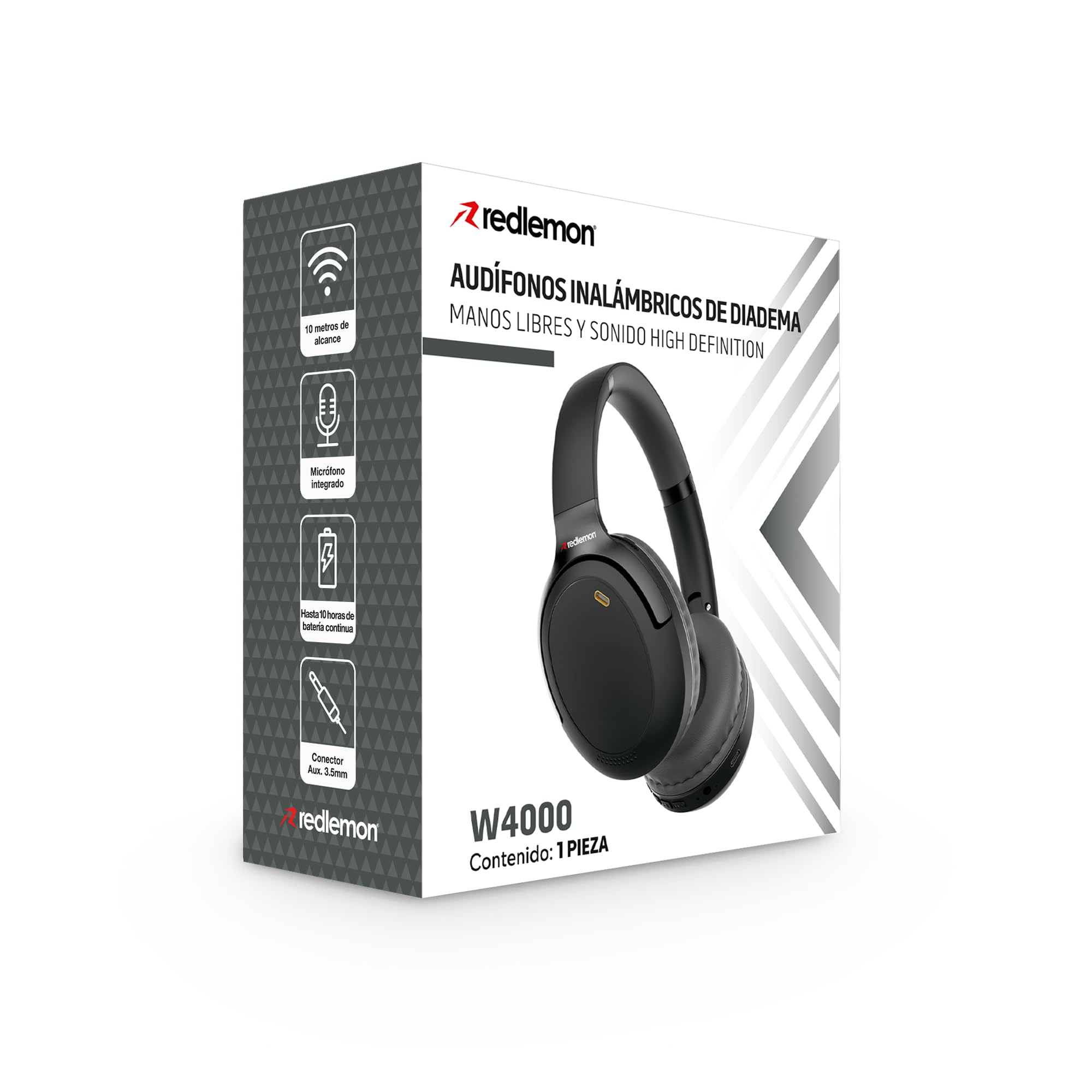 Redlemon Audífonos Bluetooth Inalámbricos de Diadema Sonido HD Plegables