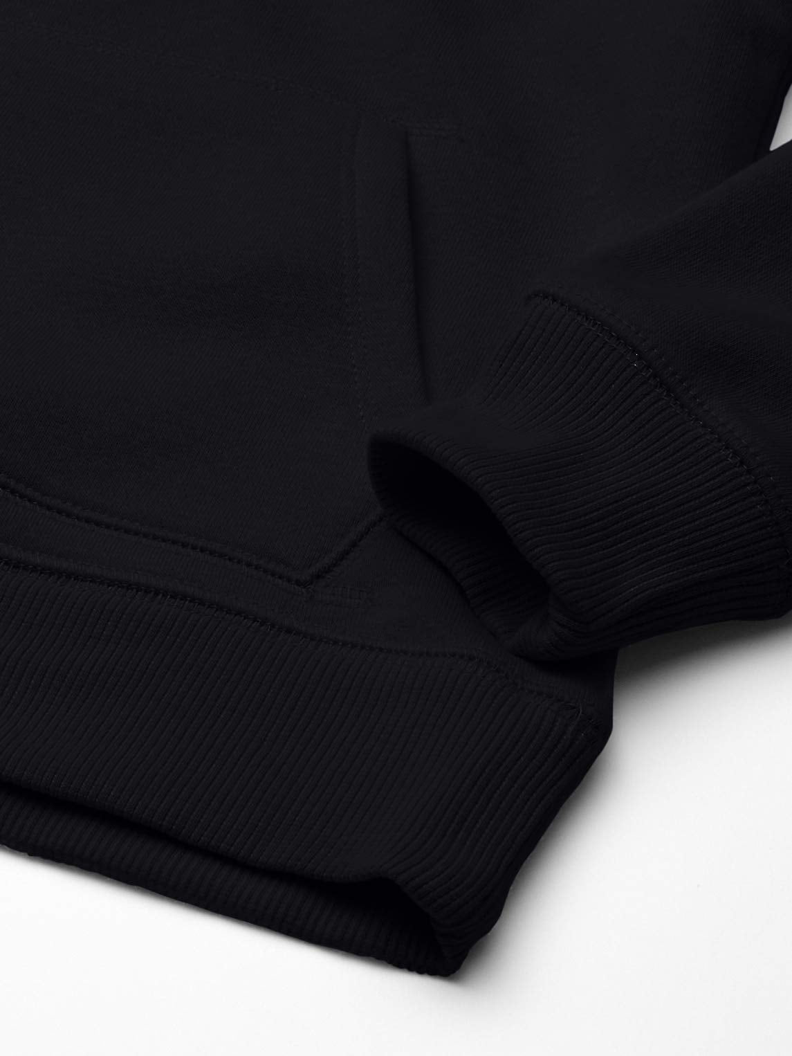 Amazon Essentials - Sudadera con capucha de forro polar para niño, color negro, talla XXG