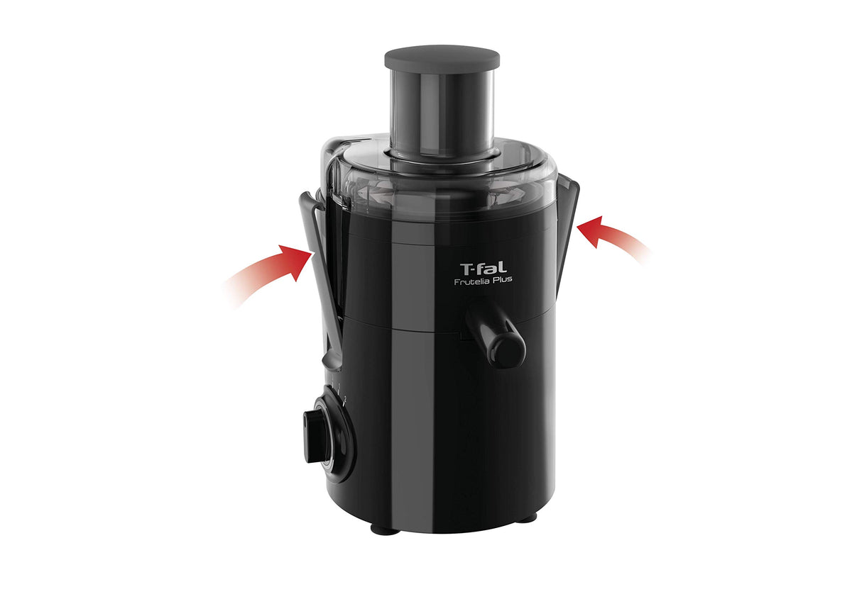 T-fal Extractor de Jugo Frutelia Plus ¡Jugos recién hechos a diario y sin esfuerzo! Obtén lo mejor de las vitaminas y minerales de cada fruta o verdura. Capacidad de 950 ml ZE3708MX