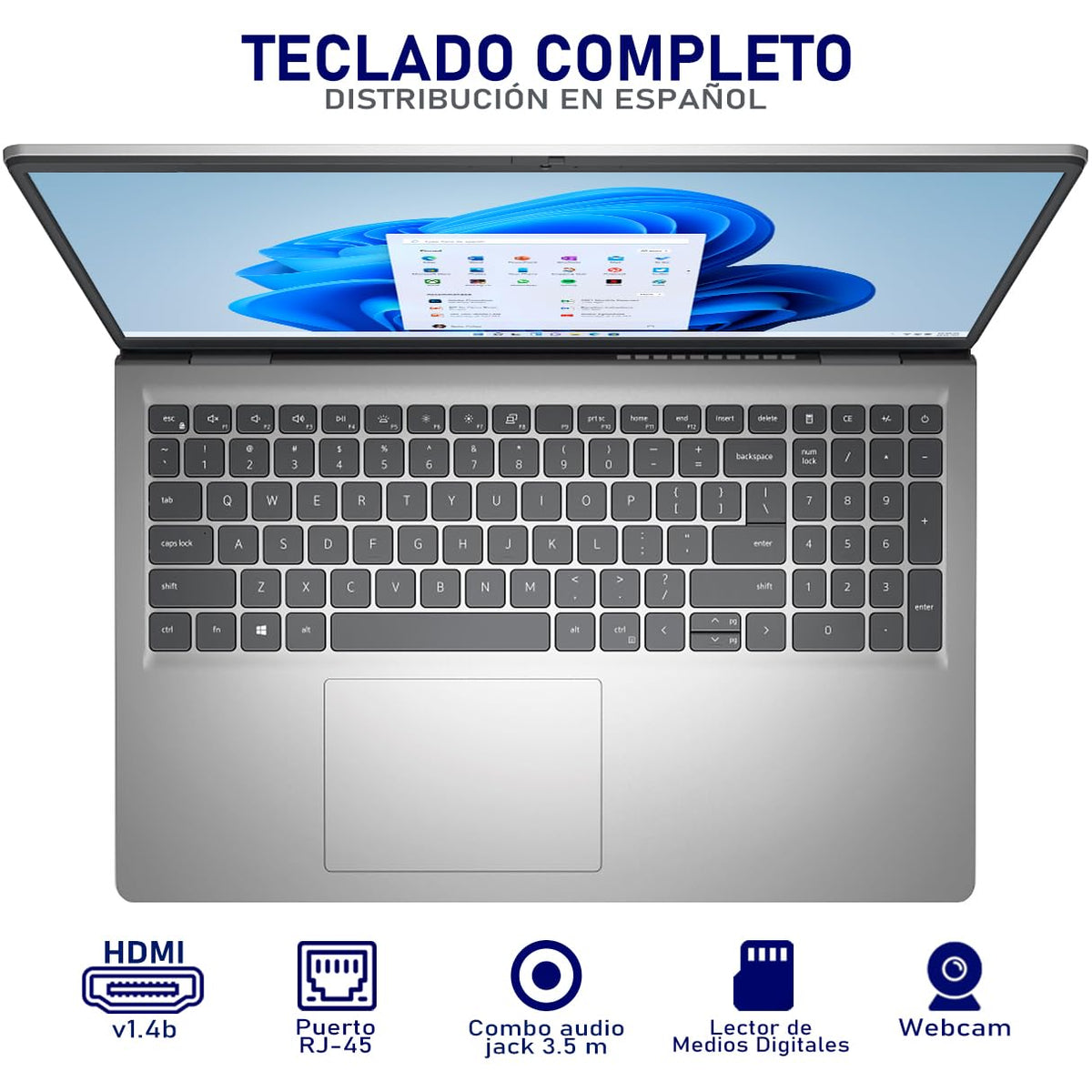 Dell Laptop Inspiron 3520 I5-1235U, 16GB RAM, 512GB SSD, 15.6” FHD Intel Iris Xe Graphics