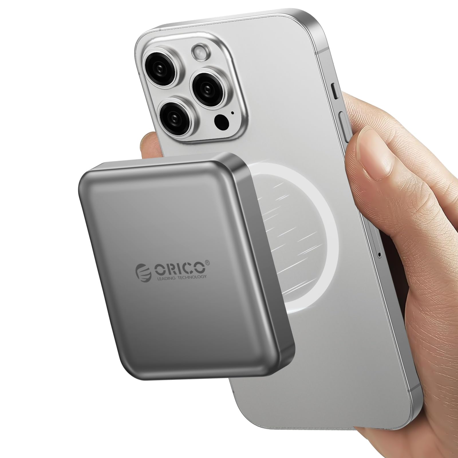ORICO 512 GB SSD Magnético Externo hasta 2000 MB/s, 4K ProRes HDR, Unidad de Estado Sólido Portátil para Smartphone, Tablet y Ordenador- A20PLUS (Gris)