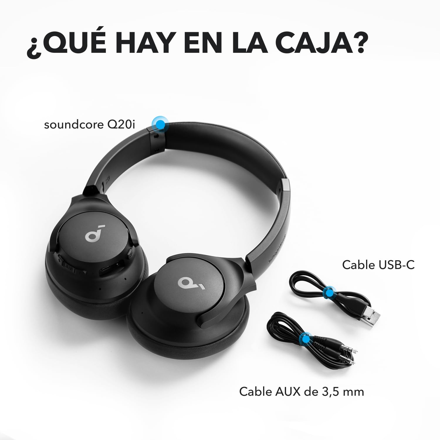 Soundcore by Anker Q20i Audífonos Inalámbricos Diadema - Negro