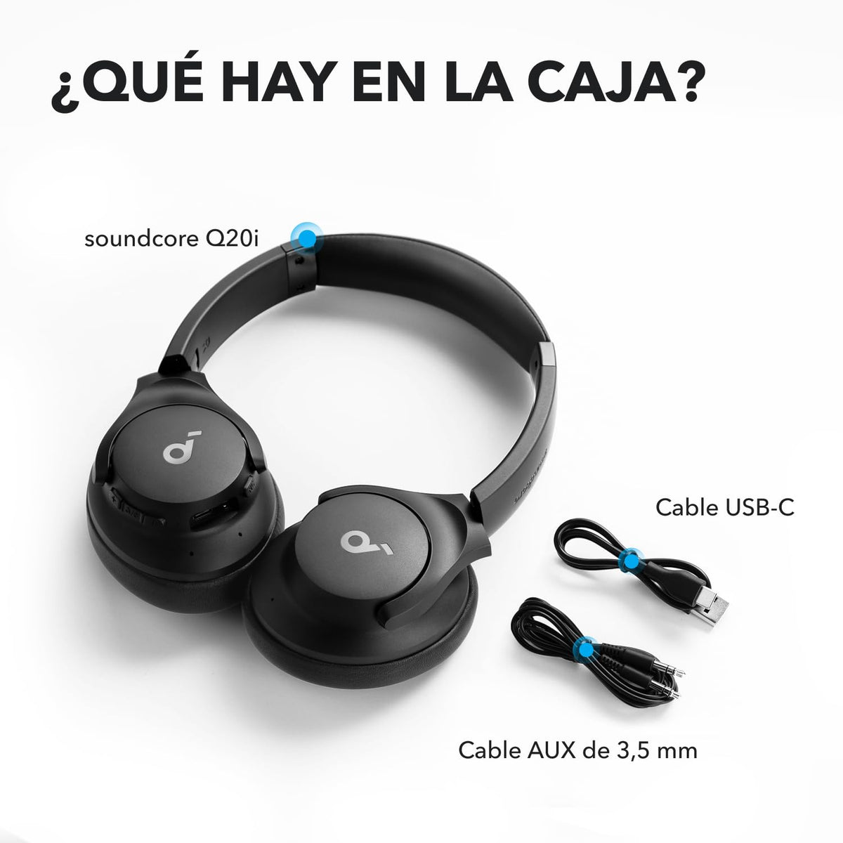Soundcore by Anker Q20i Audífonos Inalámbricos Diadema - Negro