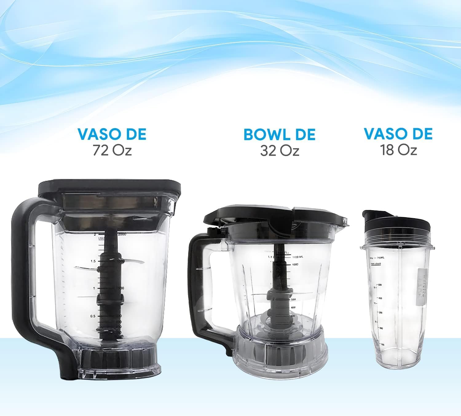 Ninja Licuadora profesional con procesador | BL493 | Auto-IQ | Smooth Boost | 1200w (Reacondicionado)