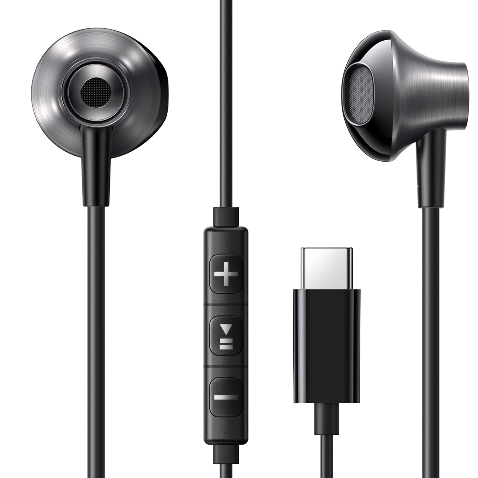 UGREEN Audífonos USB C Semi-in-Ear con Cable de Type-C Cancelación de Ruido