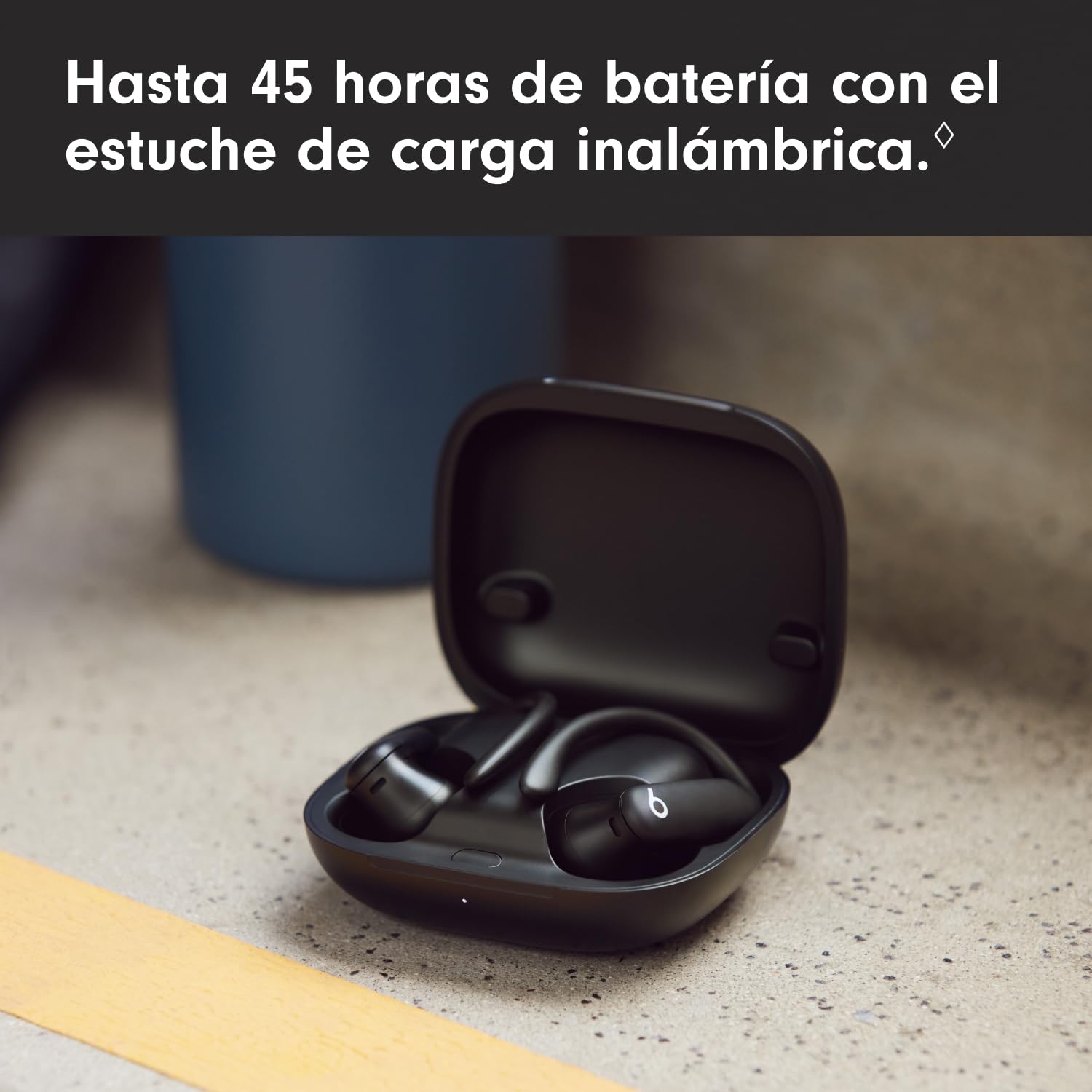 Beats Powerbeats Pro 2 Bluetooth Audífonos inalámbricos- cancelación de Ruido, IPX4, hasta 45 Horas de batería con el Estuche de Carga, compatibles con Apple y Android - Negro Azabache
