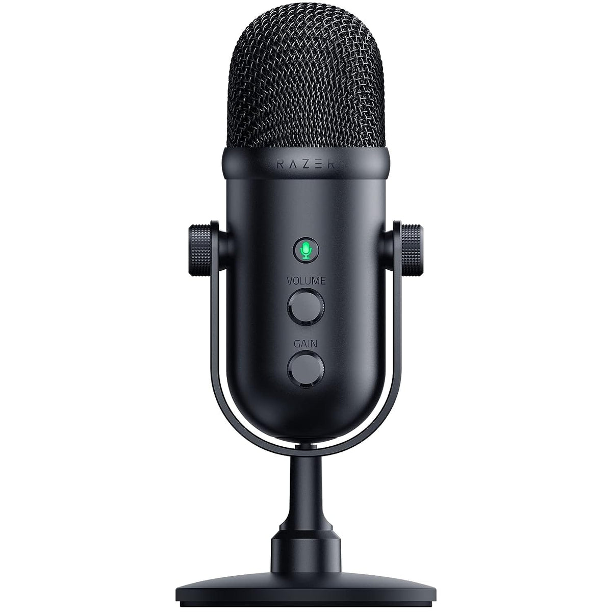 Razer -Microfono Gamer Seiren V2 Pro -Micrófono USB Reacondicionado - Microfono PC Gamer Dinámico con Frecuencia de 20000 Hz y 120 dB - Micrófono para podcast Ideal para Streaming y Grabación de Voz