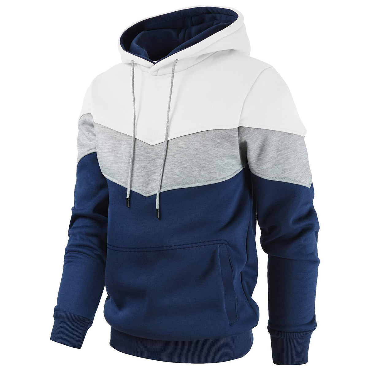 Sudadera Deportiva Masculina Sudadera Con Capucha Transpirable Sudadera Con Capucha Suave Sudadera Con Capucha Para Hombre Moda Suelta Cómoda Transpirable Bloqueos De Color (M)