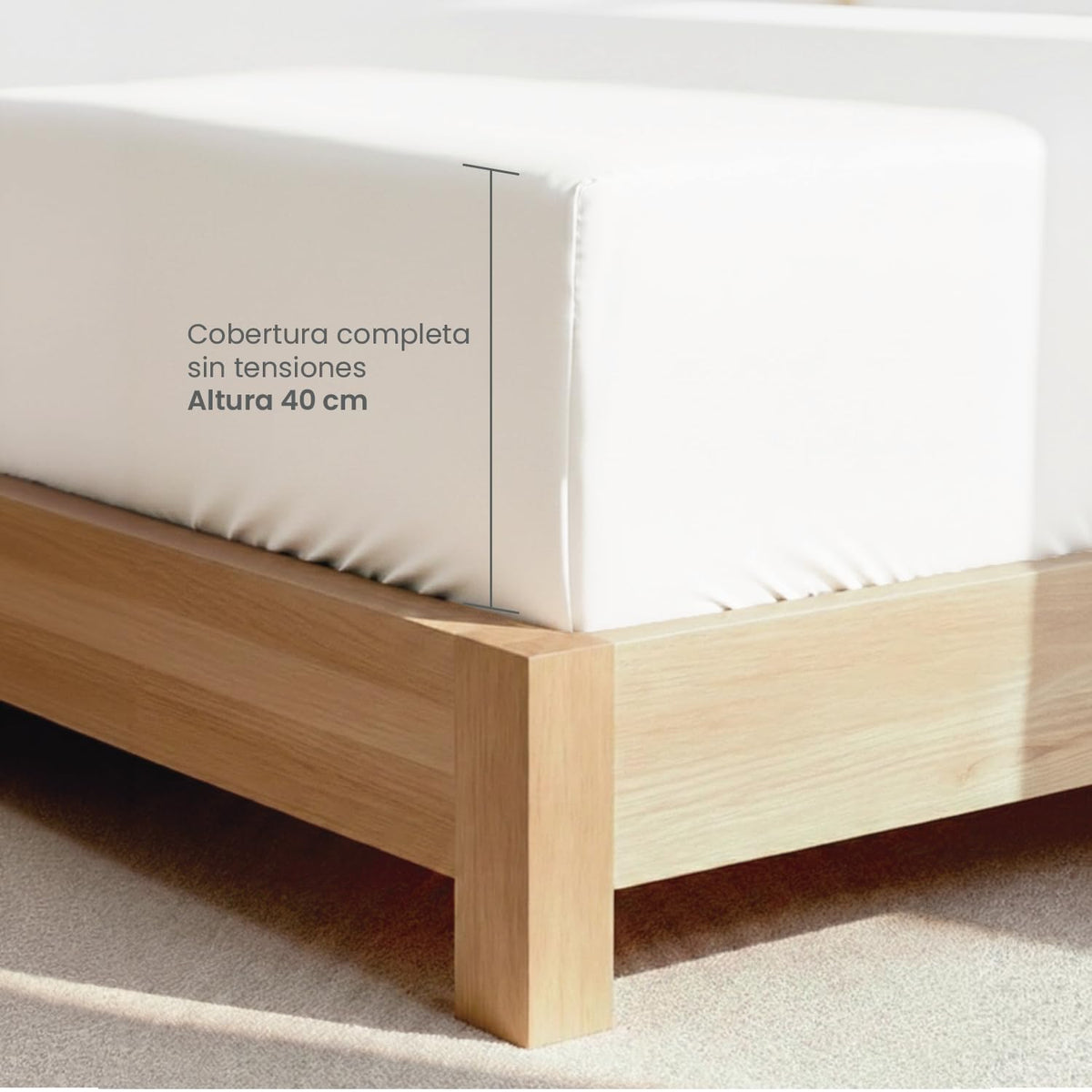 Smart Bamboo: Juego de Sábanas 100% Microfibra con Doble Cepillado para una Mayor Suavidad / 1800 Hilos de Alta Calidad/Ligera y Súper Suave de Fácil Cuidado (Blanco, King Size)