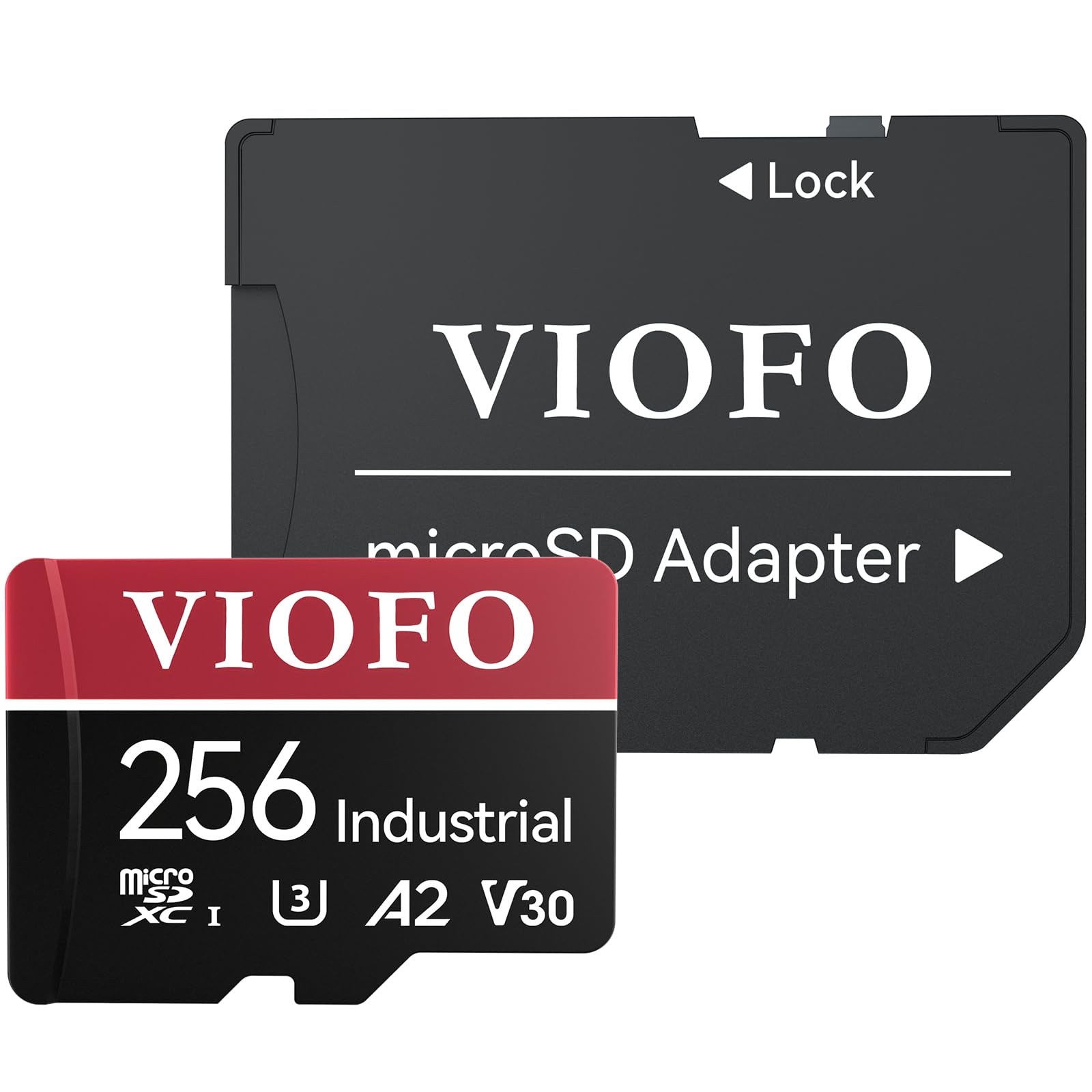 VIOFO Tarjeta microSDXC de alta resistencia de grado industrial de 256 GB para Dash Cam y cámara de seguridad, U3 A2 V30, hasta 100 MB/s, 4K UHD y grabación en bucle continuo, resistente a altas