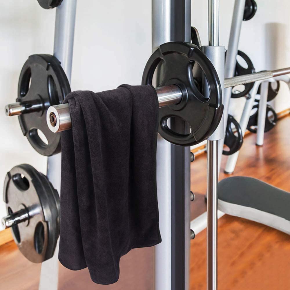 LÍMITE-MX 3 Toallas Deportivas de Microfibra,Toalla Microfibra Secado Rápido,Toallas de Viaje Portátiles Absorbentes y de Secado Rápido,Toalla Deportiva para Playa,Natación,Yoga,Gimnasio,Camping,Negro