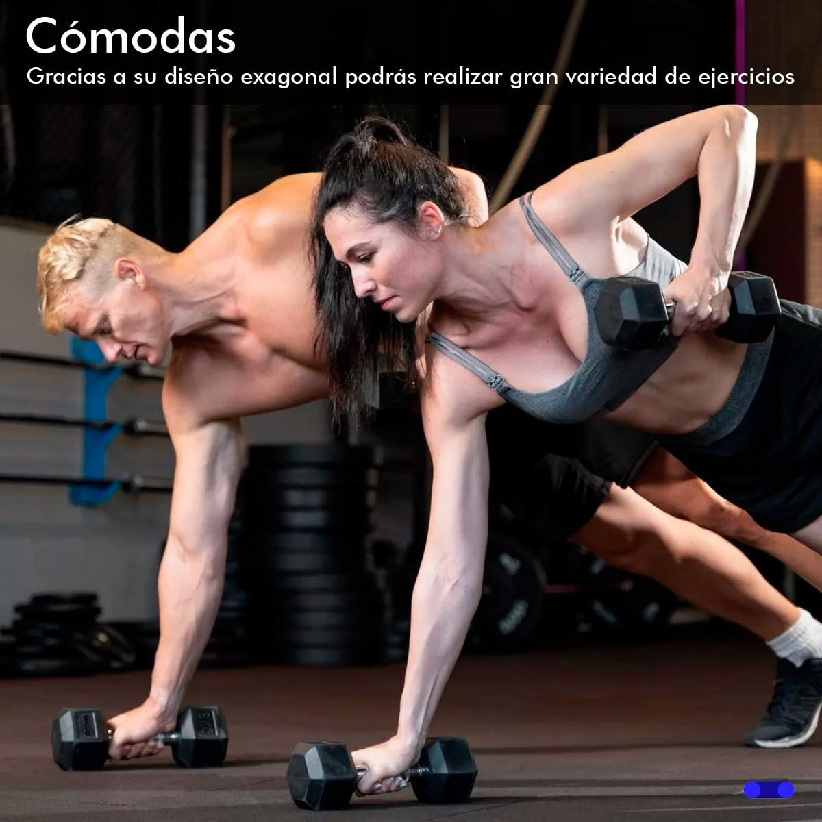 KITUL Par de Mancuernas Hexagonal, Set de Pesas, Pesas para Ejercici