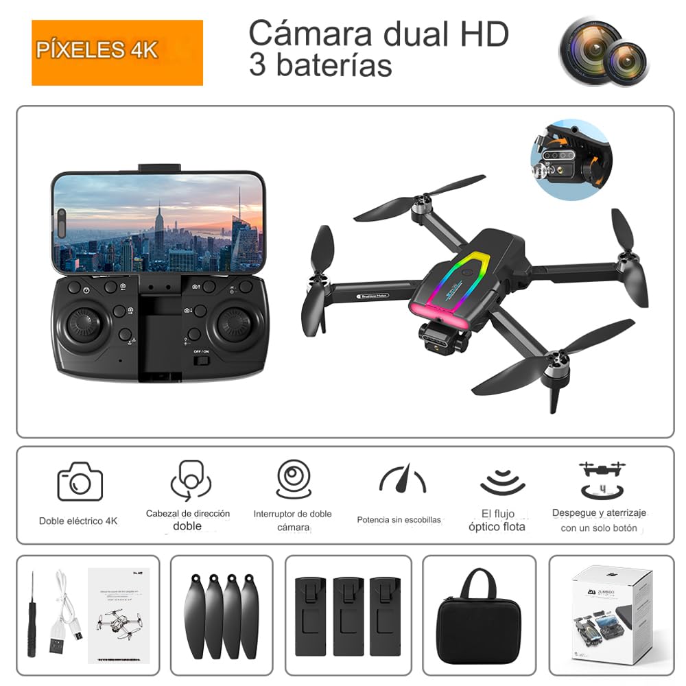 NACOOL drone profesional, mini drone, adecuado para principiantes en drones y entusiastas de la fotografía.