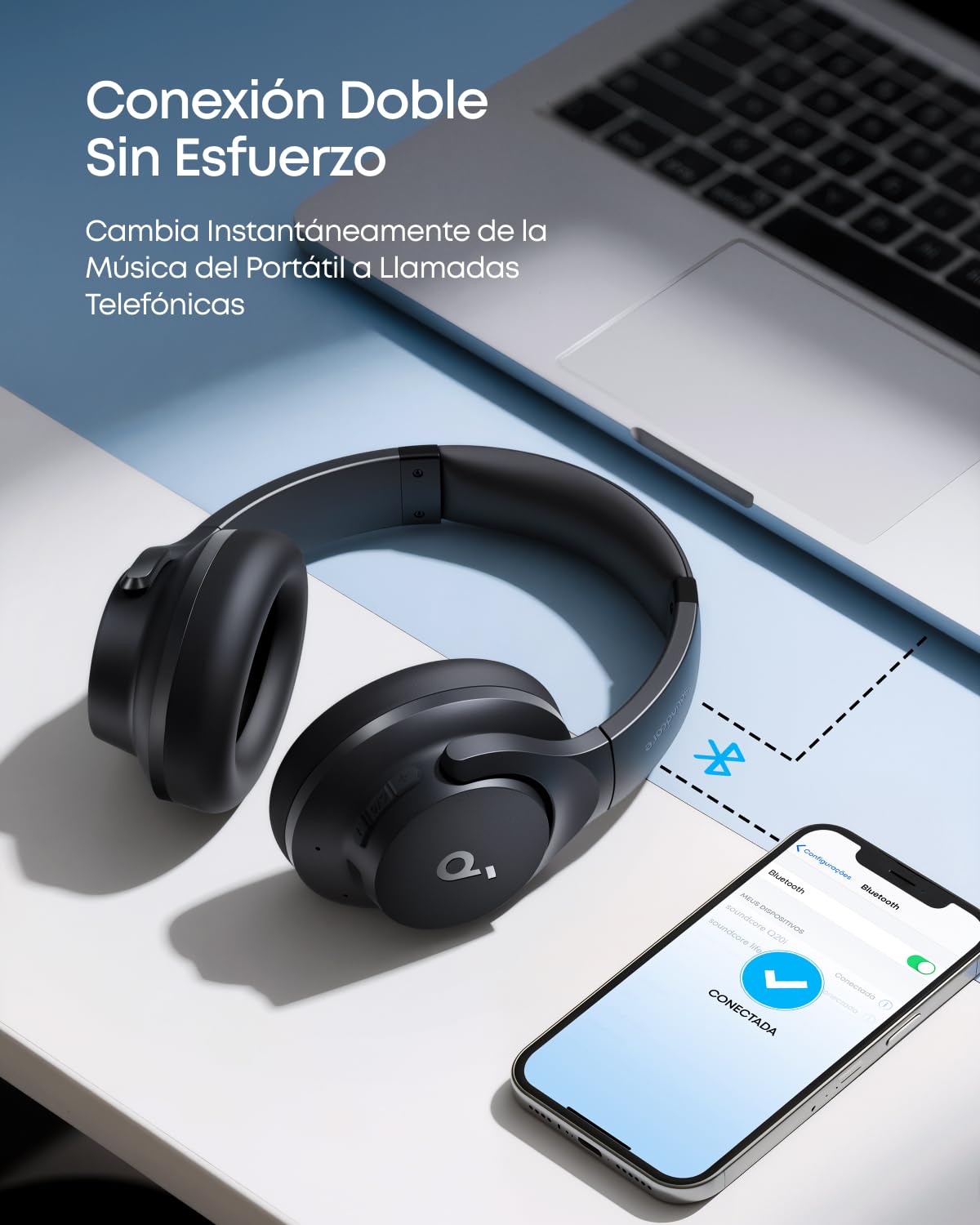 Soundcore by Anker Q20i Audífonos Inalámbricos Diadema - Negro