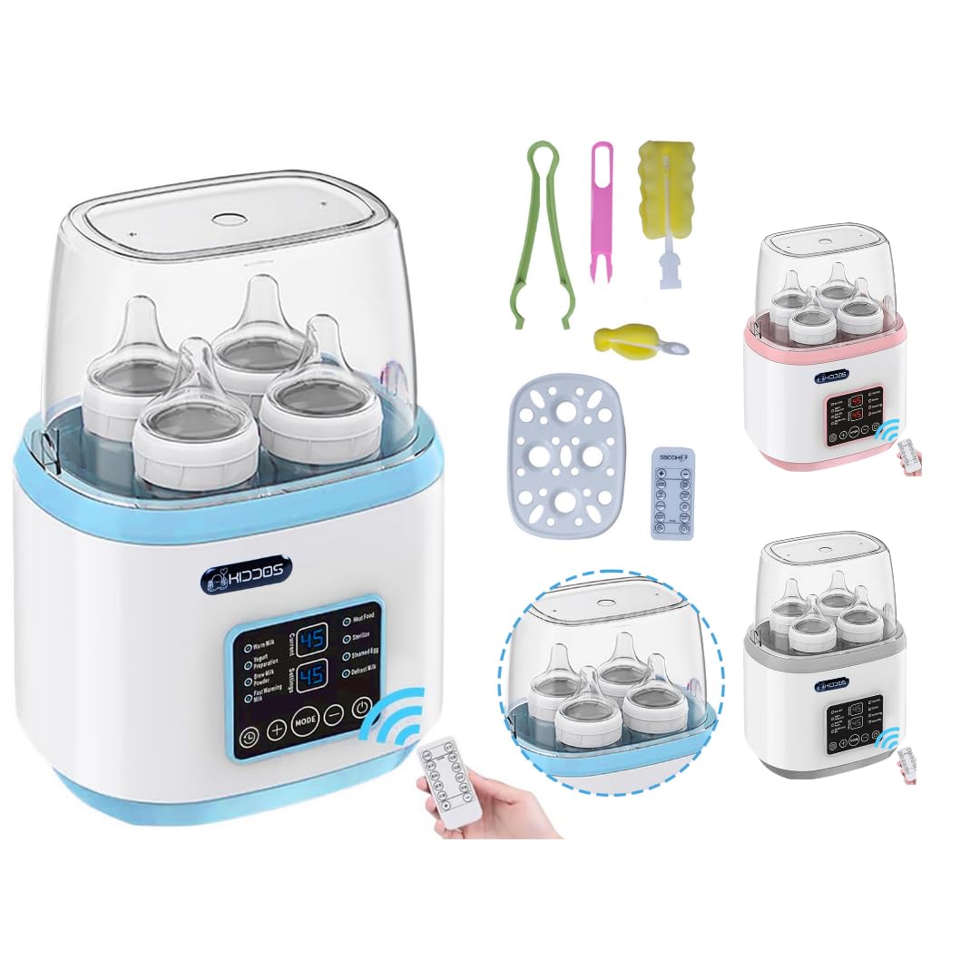 calentador de biberones evenflo KIDDOS, Calentador Biberones Portátil,Calentador Esterilizador 5 en 1
