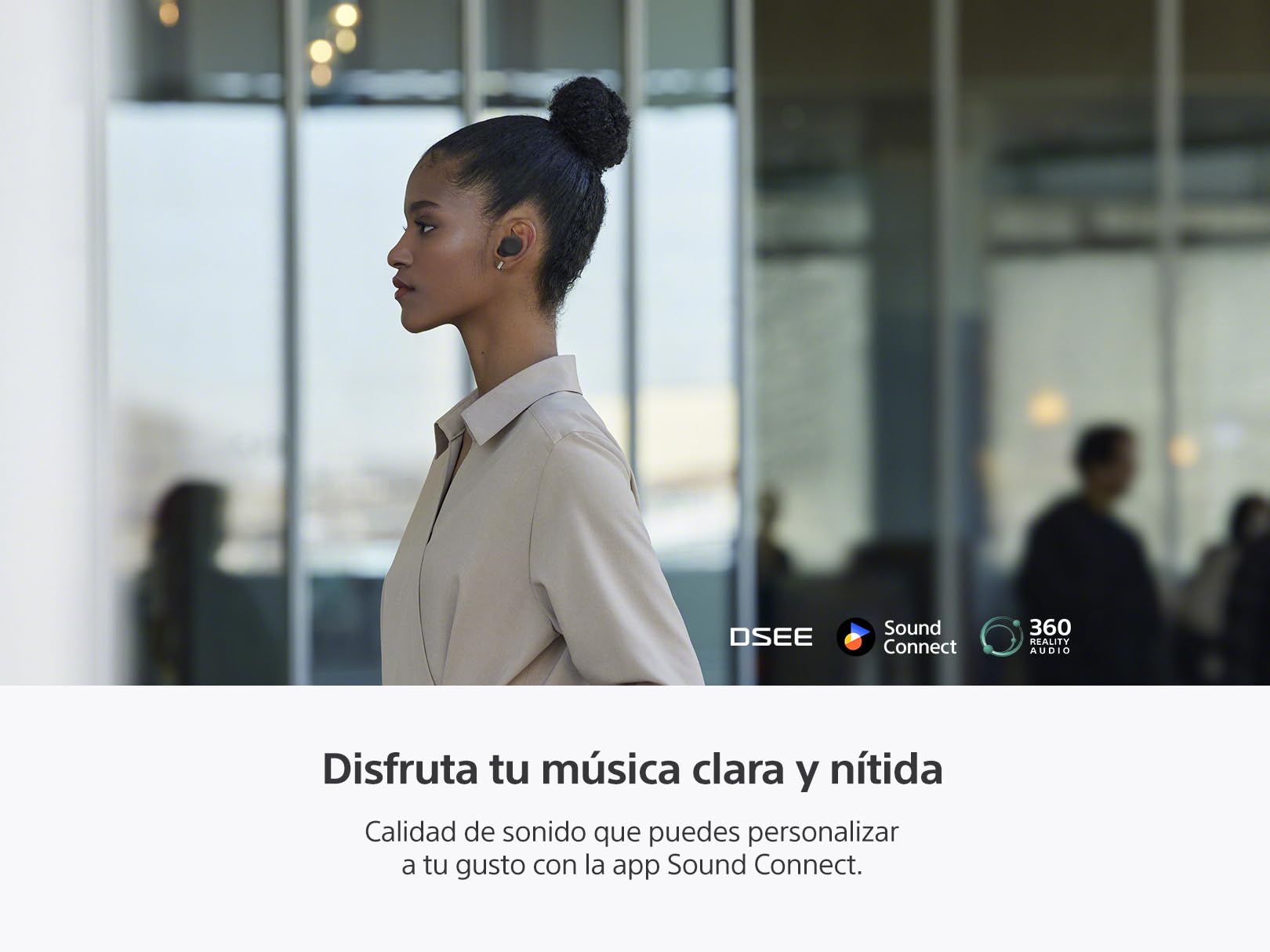 Sony WF-C710N Auriculares inalámbricos con cancelación de Ruido, hasta 30 Horas de batería, Ligeros y compactos, Color Negro