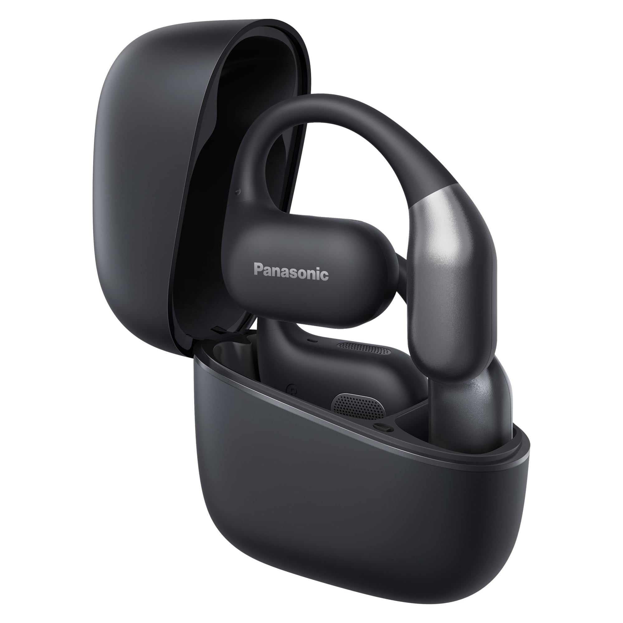 Panasonic RB-F10DE-K - Audífonos inalámbricos con Bluetooth con micrófono ENC, reproducción de 25 Horas, Bluetooth 5.4, IPX4, Control táctil, Color Negro