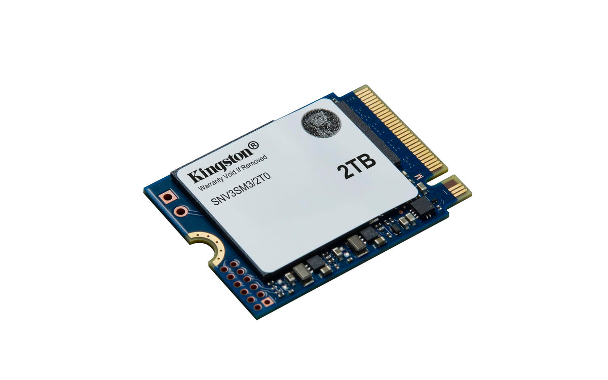 Kingston SSD NV3, Capacidad: 2TB, Factor de Forma: M.2 2230, Interfaz: NVMe PCIe Gen 4.0 x 4 Carriles, Lectura: 6000MB/s y Escritura: 5000MB/s, SKU: SNV3SM3/2T0