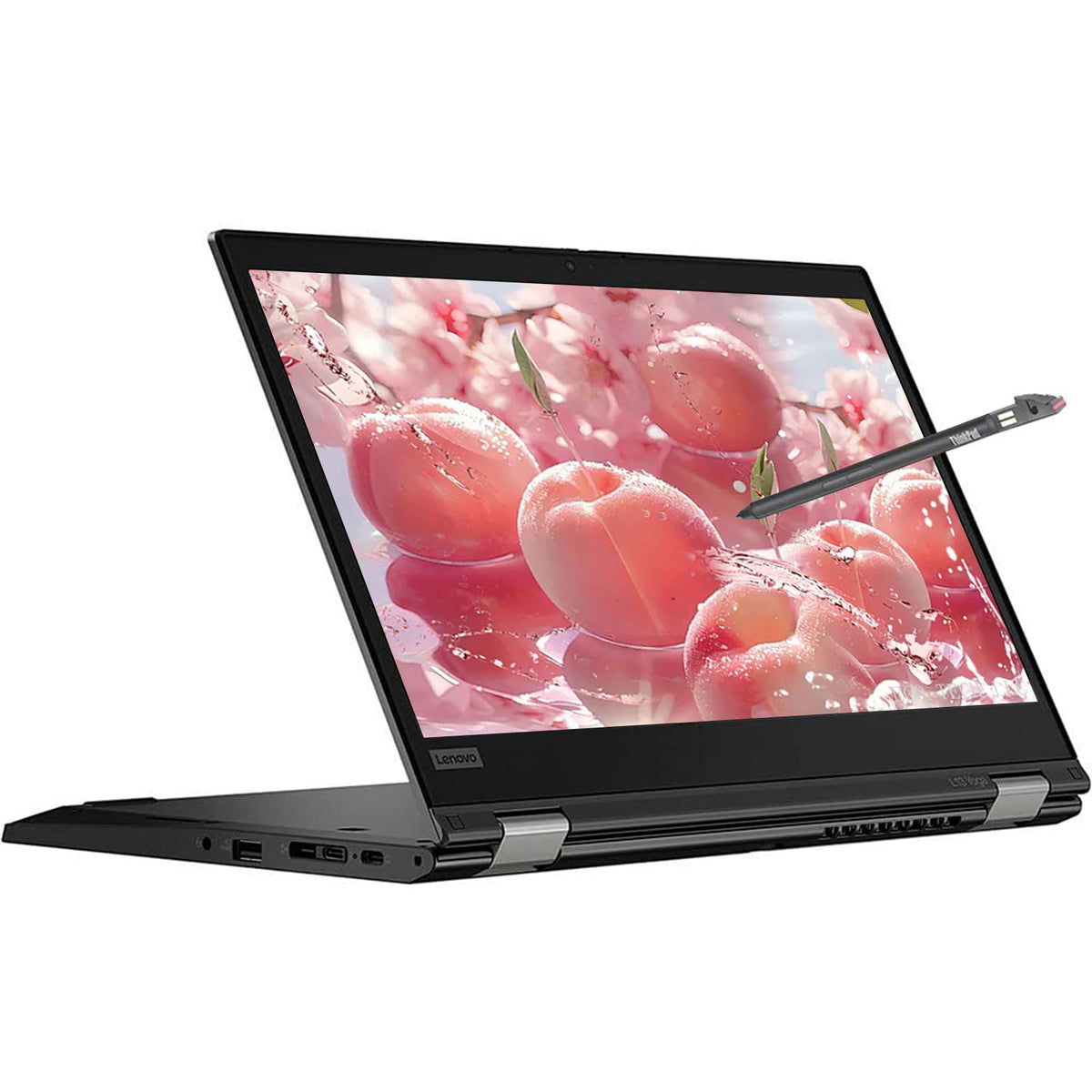 Lenovo L13 Yoga ThinkPad Computadora portátil, 13.3" Full HD con Pantalla táctil, Intel Core i5-10310, 16 GB RAM, 256 GB SSD, Lector de Huellas Dactilares, Stylus, HDMI, Windows 10 Pro (renovado)
