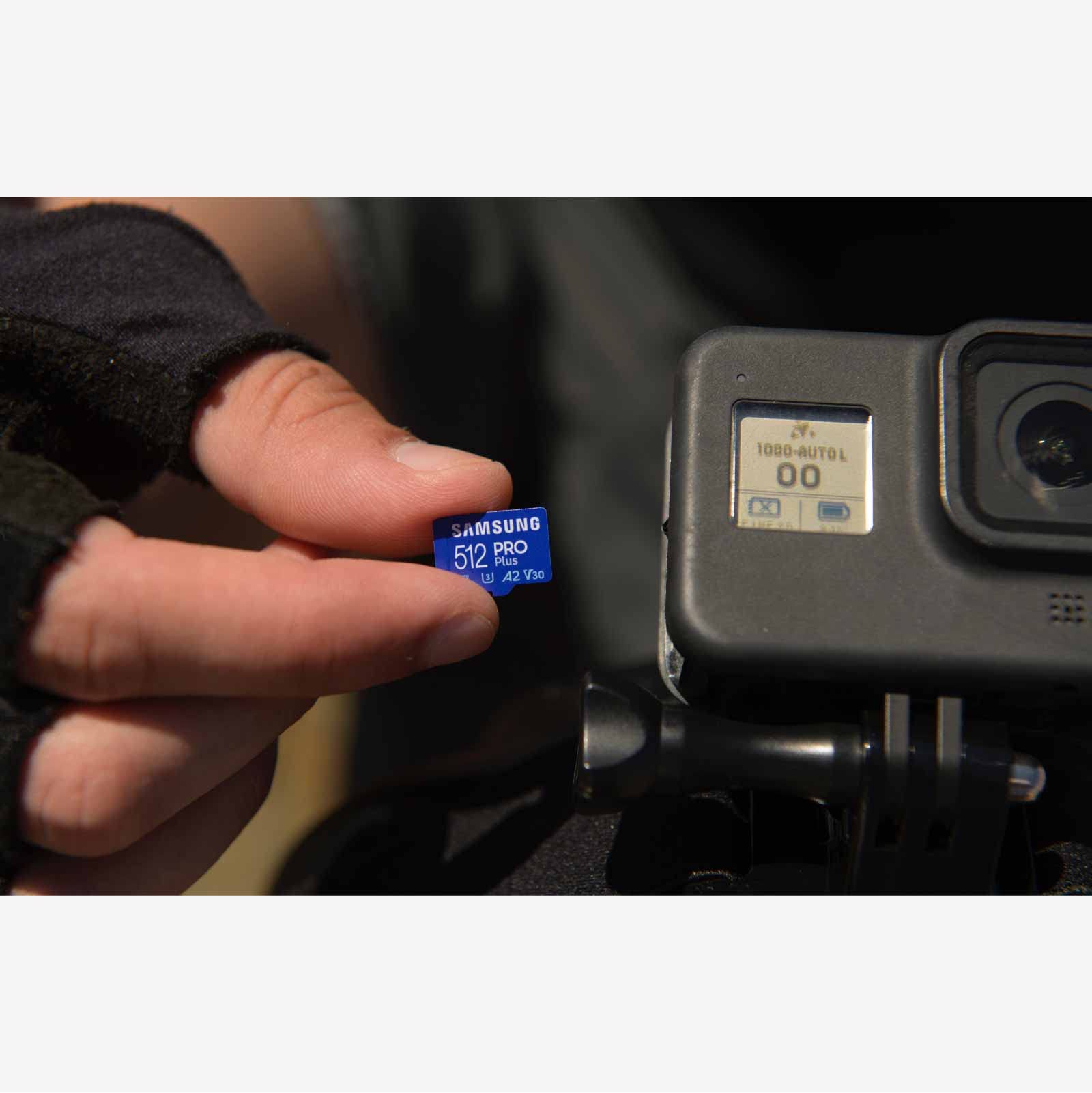 SAMSUNG Pro Plus Tarjeta de Memoria microSD + Adaptador, 256GB microSDXC, hasta 180 MB/s, Full HD y 4K UHD, UHS I, C10, U3, V30, A2, para teléfonos Inteligentes Android, tabletas, GoPRO y dji Drone