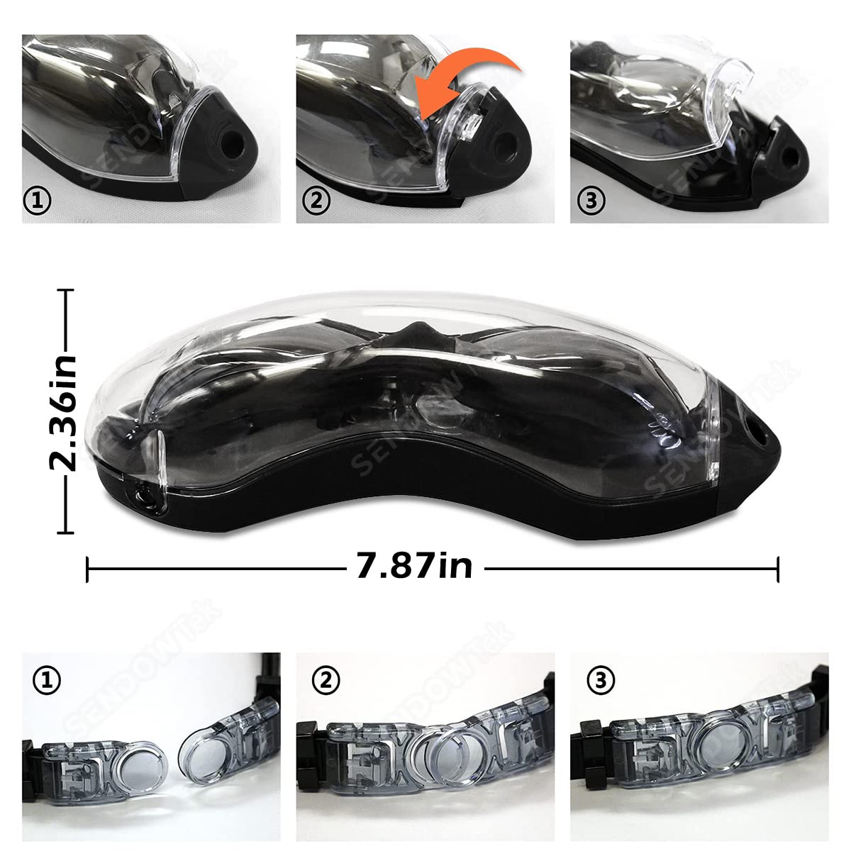 Sendowtek Gafas de Natación 5 en 1 Anteojos de Natación Incluye Gafas con Protección UV Lentes, Gorro de Natación, Auriculares y Clips para la Nariz, Bolsa de Natación para Hombres, Mujeres y Niños