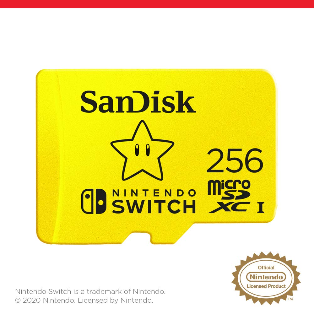 SanDisk 256GB MicroSDXC UHS-I Card for Nintendo Switch - SDSQXAO-256G-GNCZN