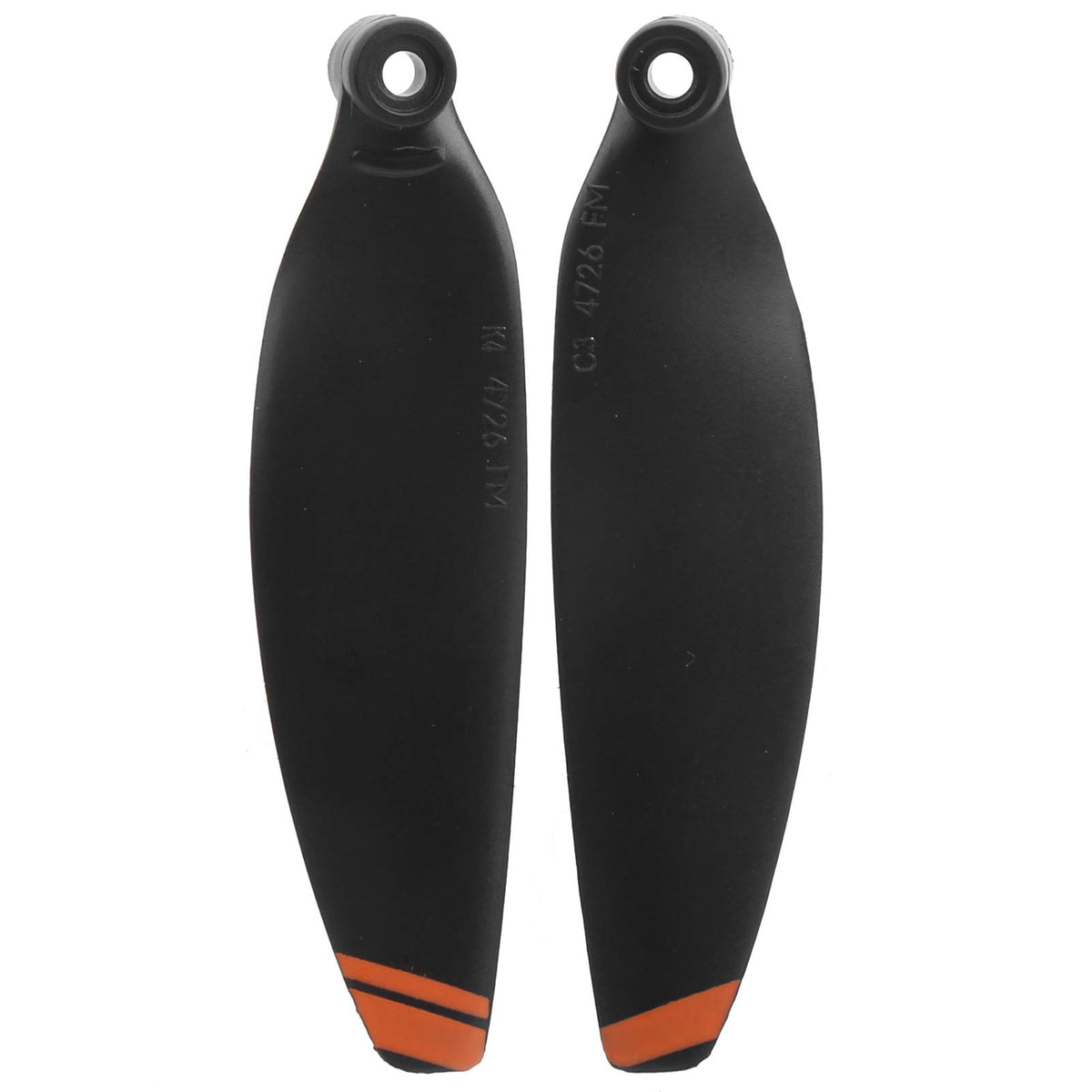 Dilwe 2 Pares de hélices para Drones, Juego de hélices para Drones para PC, Accesorios para Drones compatibles con Mini 2(Naranja)