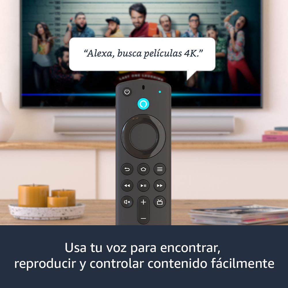 Amazon Fire TV Stick 4K con control remoto por voz Alexa (incluye control de TV) y Dolby Vision