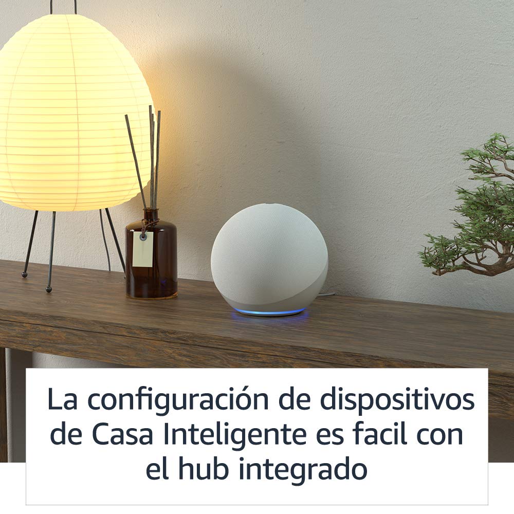 Amazon Echo (modelo más reciente): bocina Alexa con sonido premium, ideal para recámaras grandes, salas y cocinas (negro)