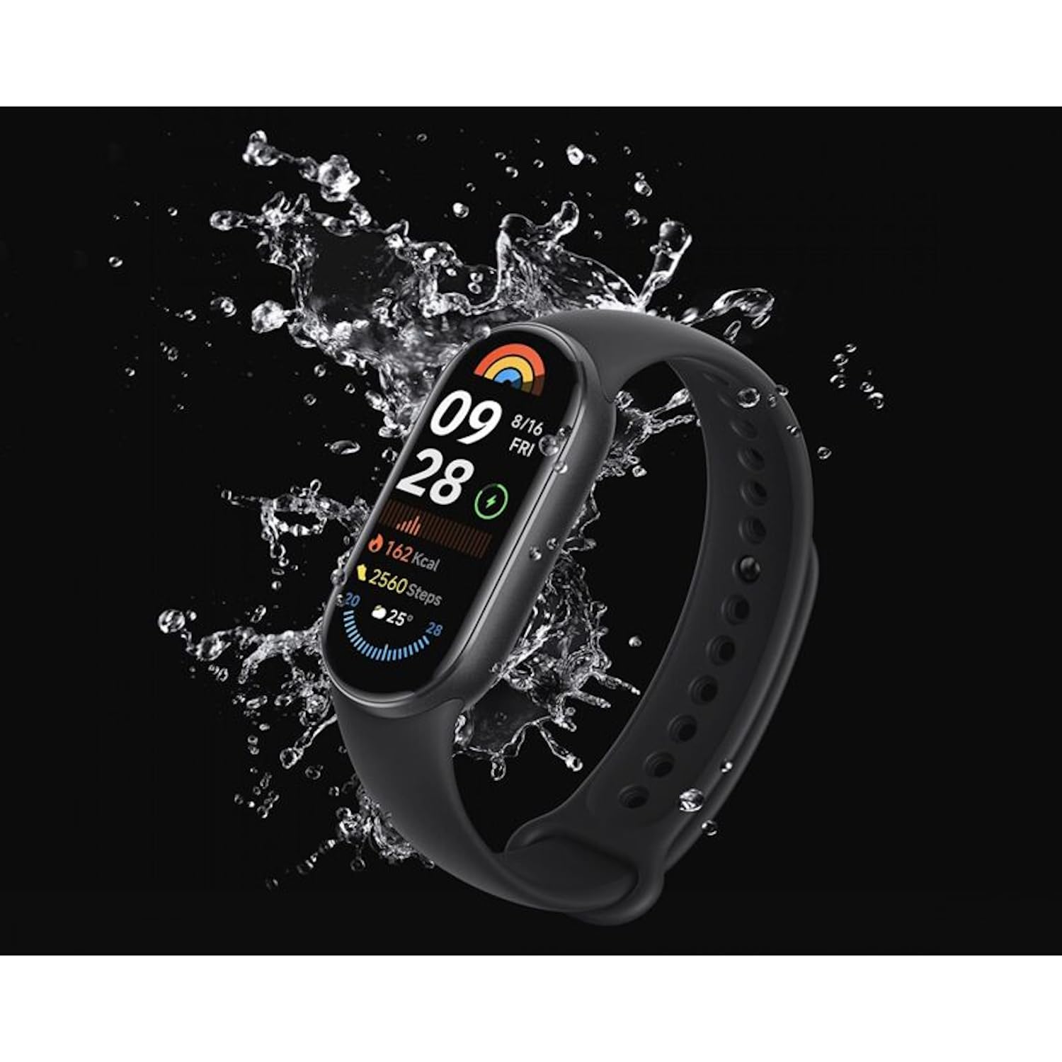 Xiaomi Smart Band 9 hasta 21d de Batería, Resistencia al Agua de 5ATM, TPU, Negro