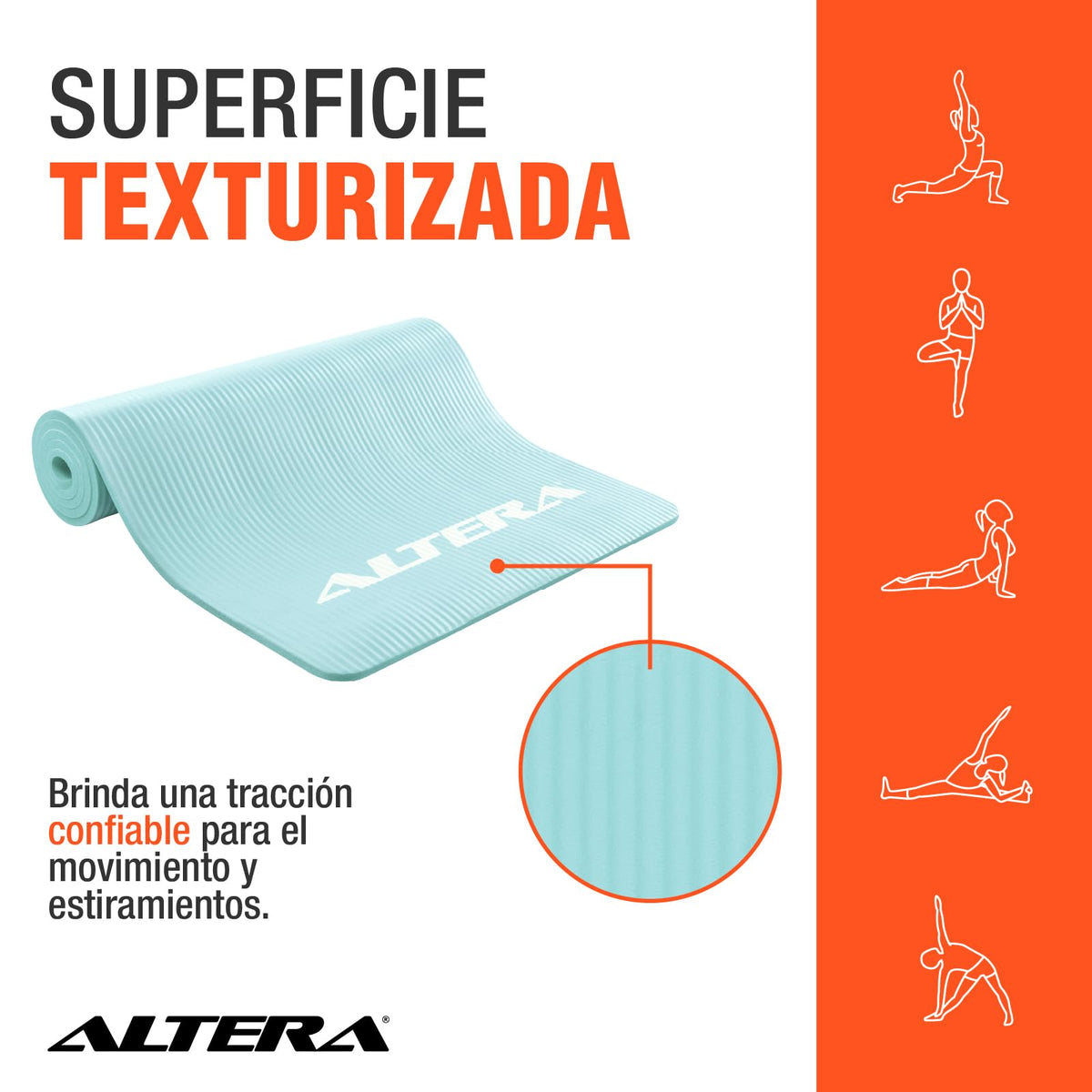 Tapete de Yoga y Pilates Fitness con Correa, Esterilla de Pilates, Pilates Fitness con Correa Transportadora, Antideslizante y Resistente al agua, Ideal para Gimnasio, Ejercicio en Casa, Deporte, Colchoneta, Gimnasia.