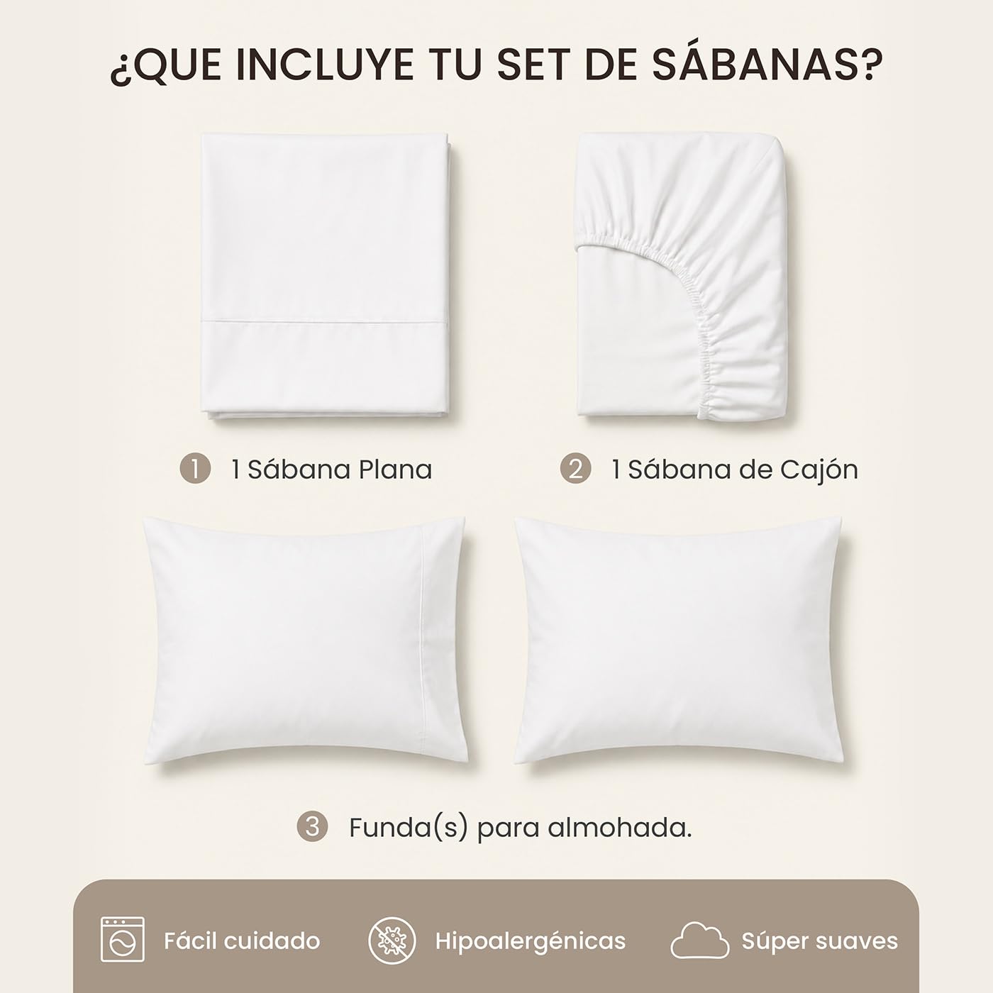 Smart Bamboo: Juego de Sábanas 100% Microfibra con Doble Cepillado para una Mayor Suavidad / 1800 Hilos de Alta Calidad/Ligera y Súper Suave de Fácil Cuidado (Oxford, King Size)