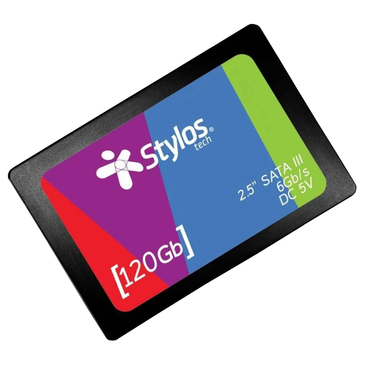 Stylos Unidad de Estado Sólido Tech (STMSSD1B) 120 GB SATA III 6Gb/s 2.5" Compatible con la mayoría de los Ordenadores portátiles Lectura/Escritura 510 MB/sy460 MB/s.