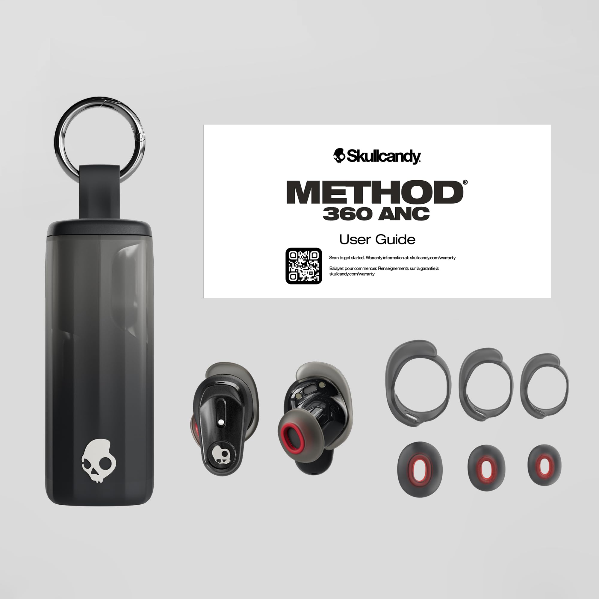Skullcandy Method 360 ANC Wireless Earbuds with Sound by Bose - True Black