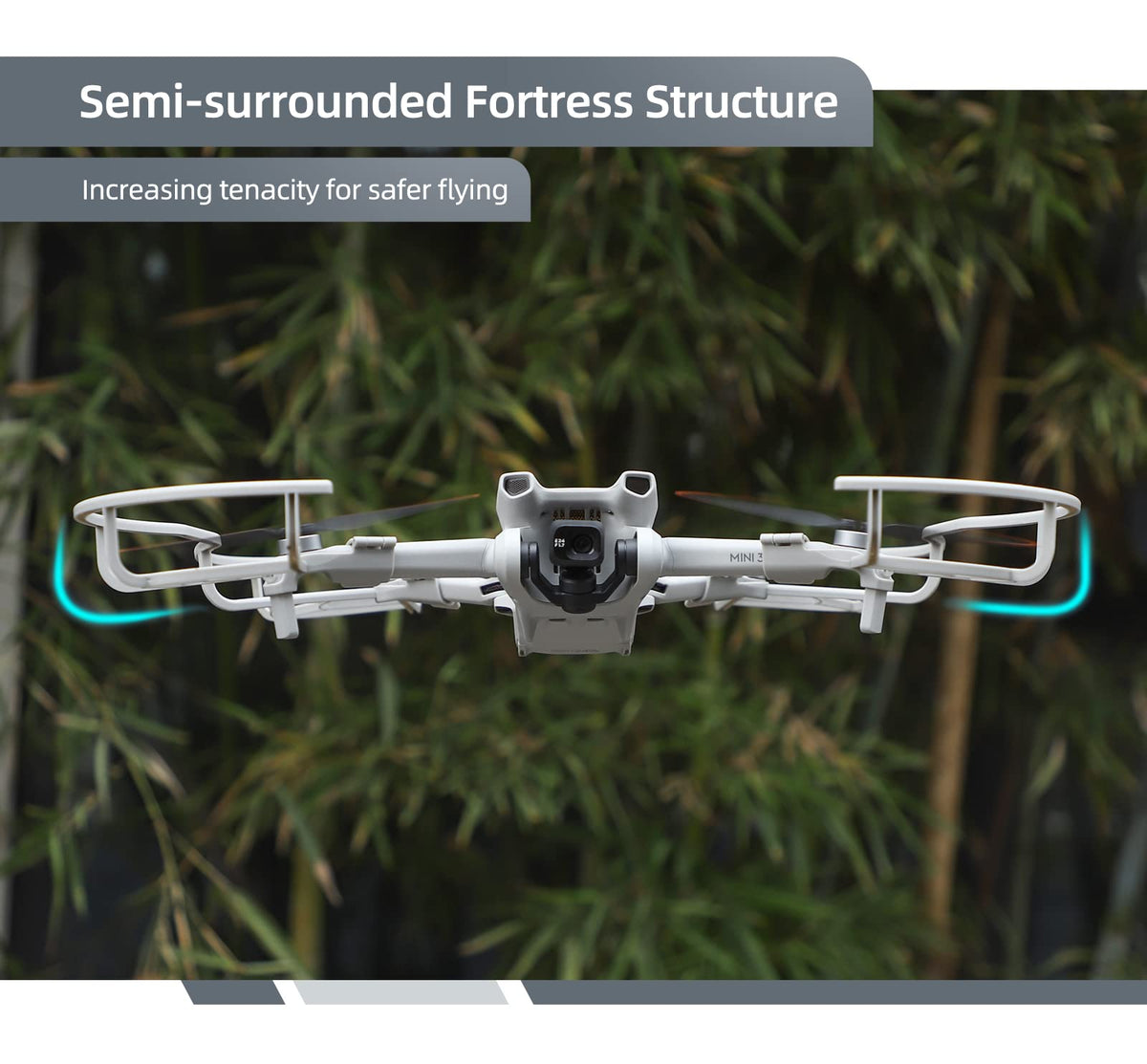 Protector de hélice DJI Mini 3, protector de hélices, cubierta de ventilador de ala, herramienta protectora de anillo anticolisión, cubierta de accesorios