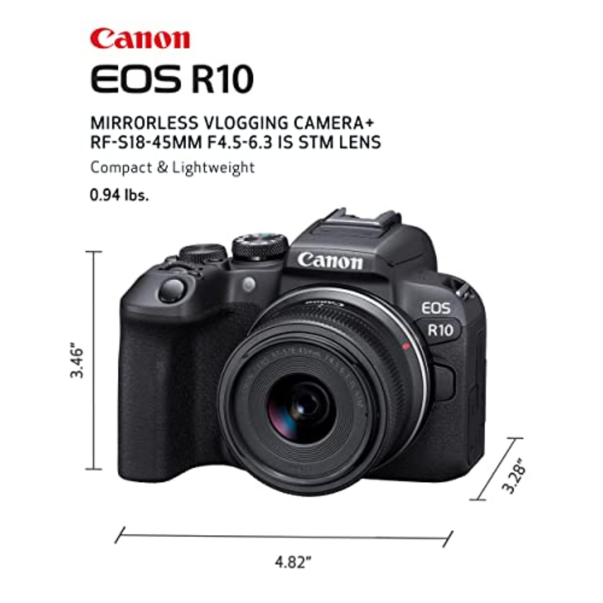 Canon EOS R10 RF-S18-45mm F4.5-6.3 IS STM