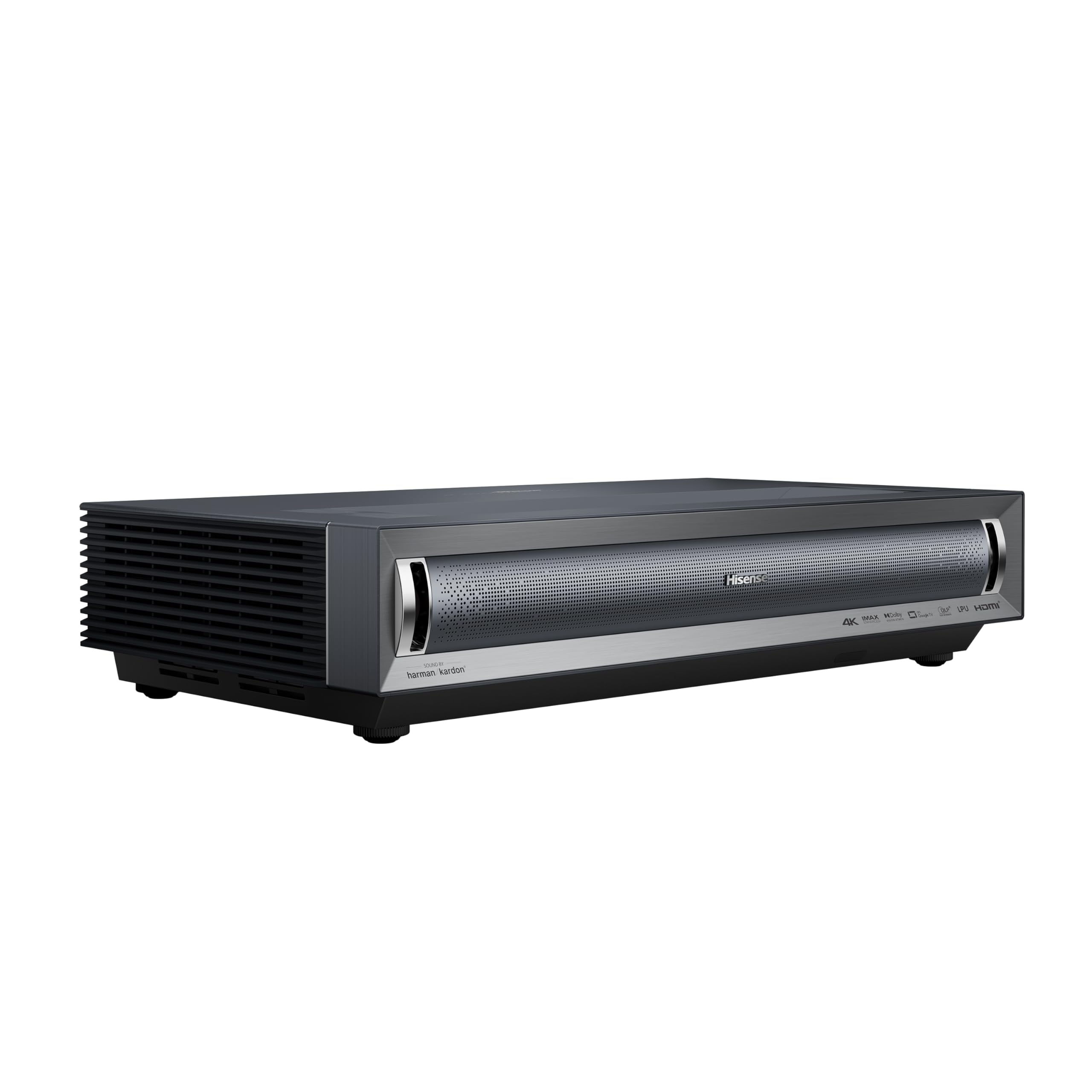 Hisense PX3-PRO Proyector láser triChroma de 80 a 150 pulgadas, proyector láser 4K UHD de cine en casa, proyector Google TV, 3000 lúmenes, HSR240, 3D Ready, IMAX mejorado, Alexa incorporado y diseñado