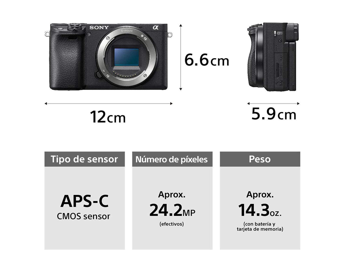 Sony Cámara Sony ILCE-6400M/BE38
