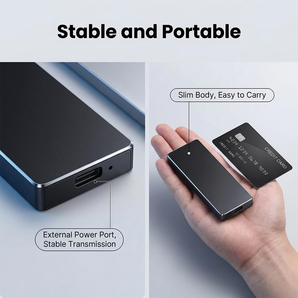 Unidad de estado sólido portátil SSD portátil de 2 TB, unidad de estado sólido USB-C de alta velocidad con funda protectora