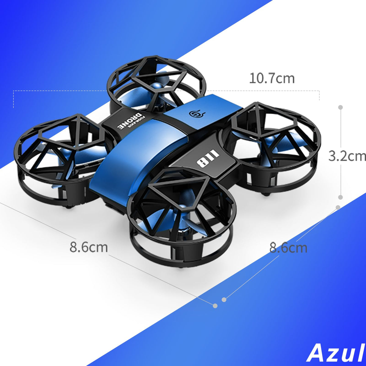 YUTVXAC Mini juguetes voladores con cámara 4K con Evitación de Obstáculos en 360°, Control Remoto 2.4G, con dos baterías, un tiempo de vuelo de hasta 24 minutos, apto para adolescentes y principiantes