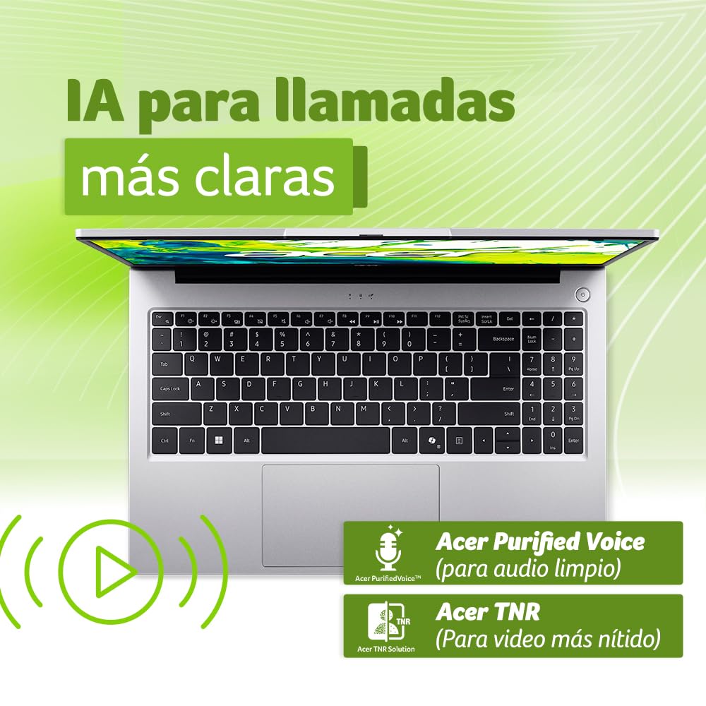 Acer Laptop Aspire Lite 15.6" FHD 1920 x 1080 Panel IPS Ryzen 7 32GB RAM 1TB SSD | 1 año Gratis de Seguro contra Robo y catástrofes Naturales Directamente