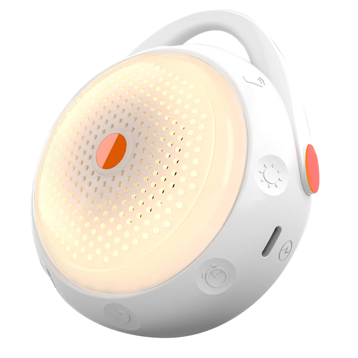 SNORF Ruido Blanco para Bebe, Elegante Máquina de Ruido Blanco, 12 Sonidos Relajantes, Adecuada para Bebés y Adultos, Diseño Portátil, Altavoz Bluetooth Inalámbrico