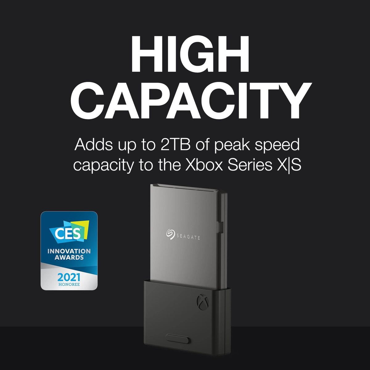 Seagate Tarjeta de expansión de Almacenamiento para Xbox Series X|S 2TB Unidad de Estado sólido - SSD de expansión NVMe para Xbox Series X|S (STJR2000400)