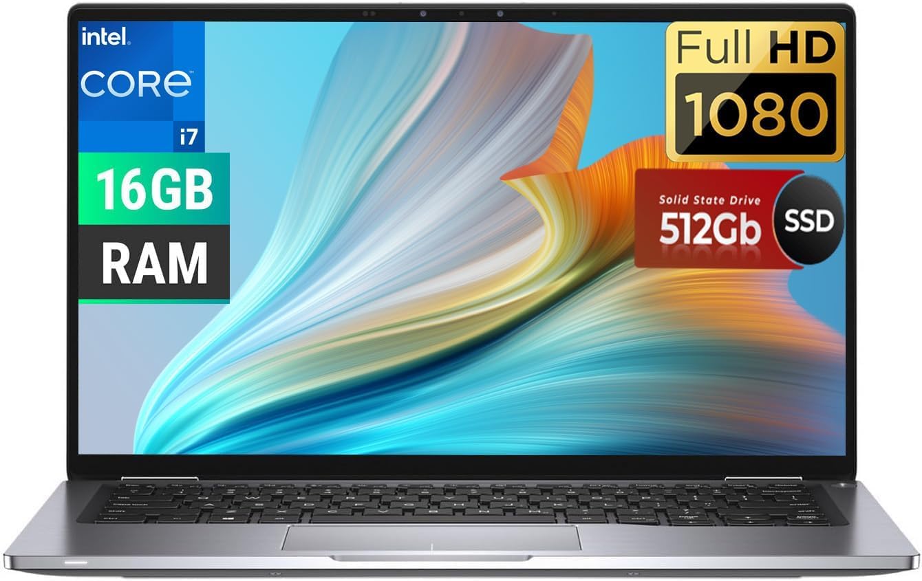 Dell Latitude 7440 Computadora portátil con FHD Pantalla de 14 Pulgadas, Intel 13ª generación Core i7-1365U (10 núcleos),16GB RAM 512GB SSD, Teclado retroiluminado, Windows 11 Pro (Reacondicionado)