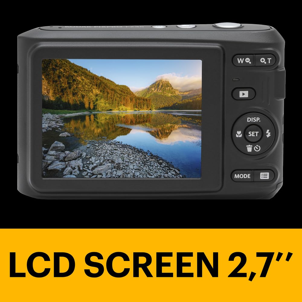 Kodak PIXPRO FZ45-WH - Cámara Digital de 16 MP, Zoom óptico de 27 mm, Gran Angular, 1080P, Full HD, Video, 2,7 Pulgadas, cámara de vlogging LCD (Blanco)