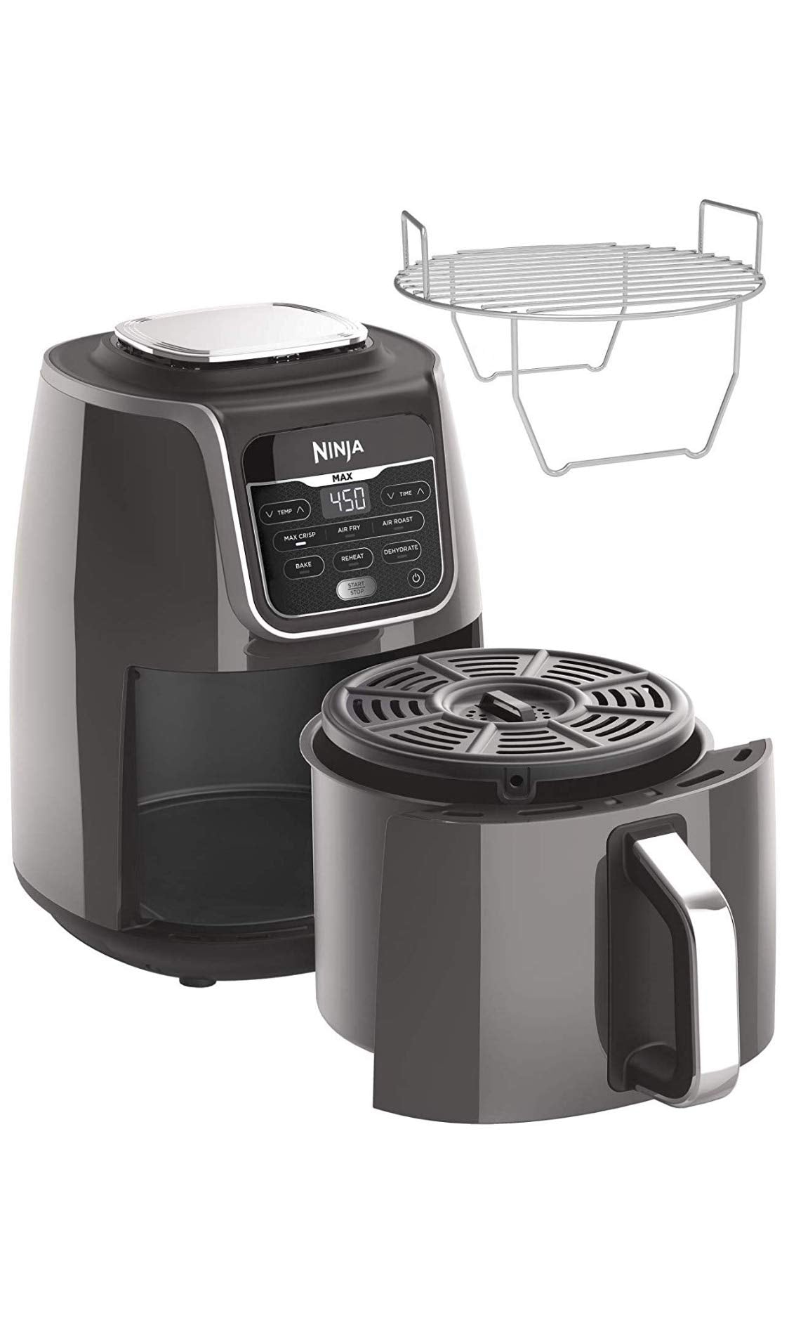 Ninja AF161 Max XL Air Fryer, 5.5 qt, grey
